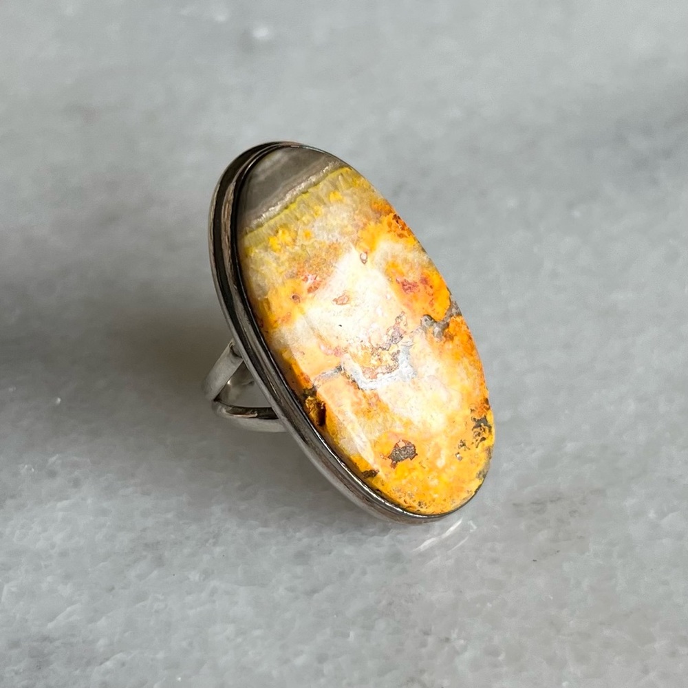 Sterling Silver Bumblebee Jasper Ring - Picture 6 of 6